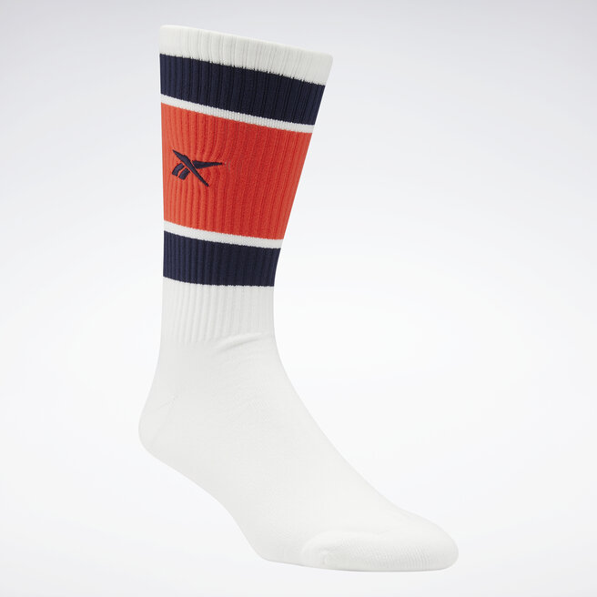 Κάλτσες Ψηλές Unisex Reebok Classics Basketball Socks HF8408 white/vector navy/dynamic red