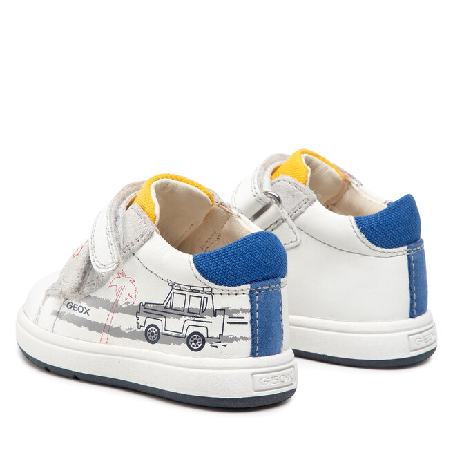 Geox Laisvalaikio batai Geox B Biglia B. D B044DD 08520 C0592 White/Yellow