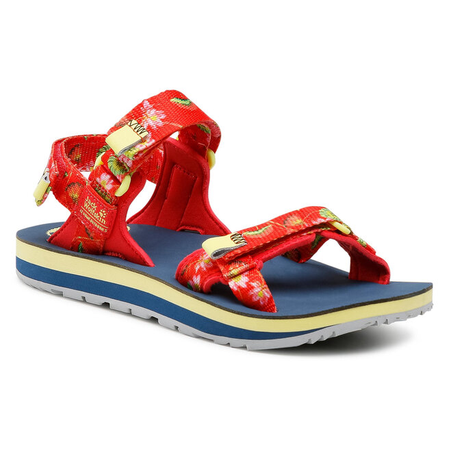 Sandale Jack Wolfskin Outfresh Deluxe Sandal W 4039451-7828030 Tulip Red All Over 4039451-7828030 imagine noua
