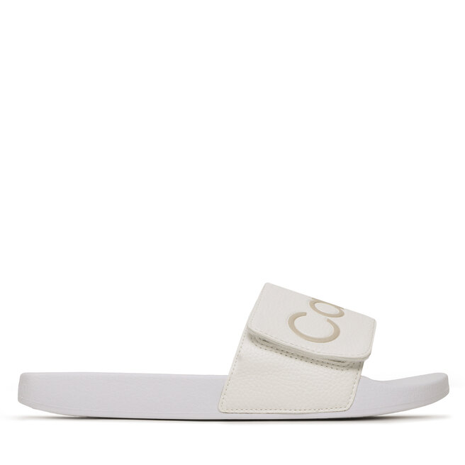 Calvin Klein Șlapi Calvin Klein Adj Pool Slide Pu HM0HM00957 Bright White YBR
