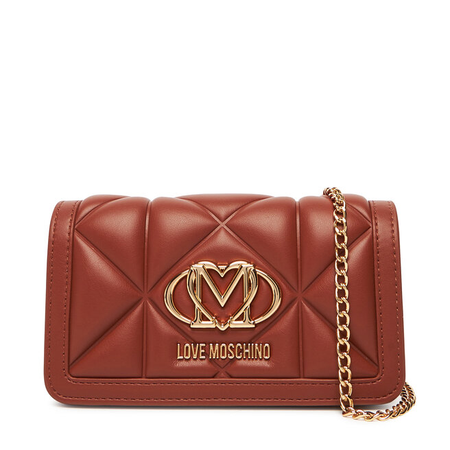 Duży Portfel Damski LOVE MOSCHINO - Brązowy