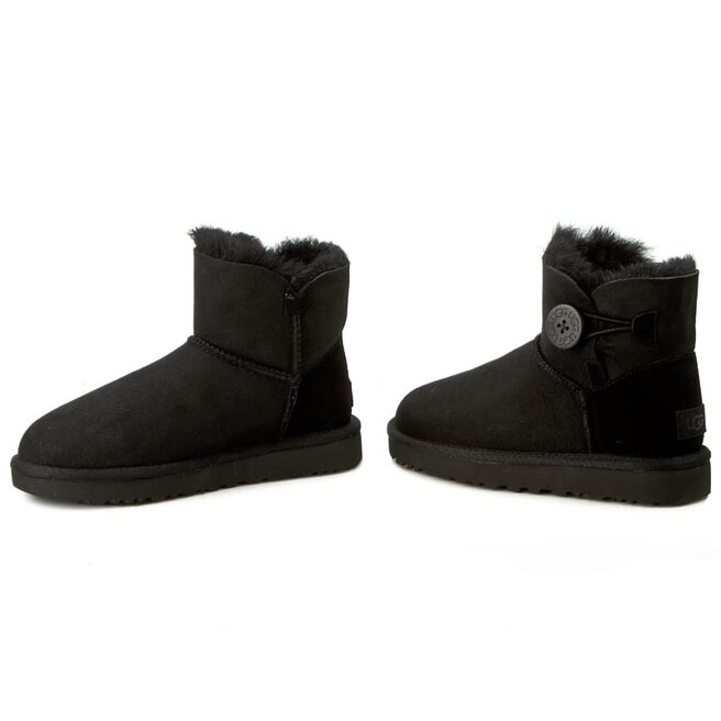 Ugg Pantofi Ugg W Mini Bailey Button II 1016422 W/Blk