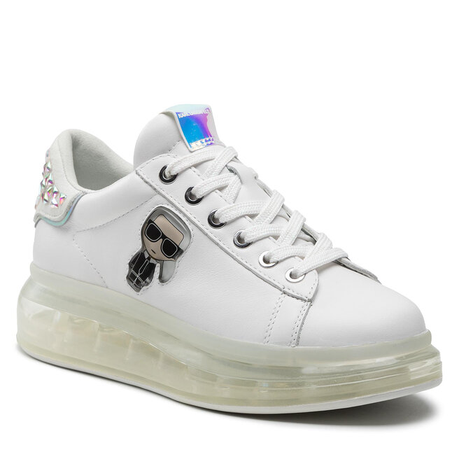 Sneakers KARL LAGERFELD KL62633 White lthr/Irdescent epantofi-Femei-Pantofi-Sneakerși imagine noua
