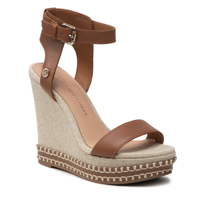 Tommy Hilfiger Sandalias Tommy Hilfiger Elevated Signature Wedge Sandal FW0FW06296 TOMMY HILFIGER Borsa per laptop nero