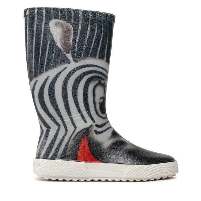 Zebra top rain boots