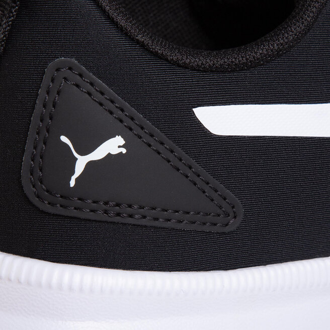 puma flyer runner black white