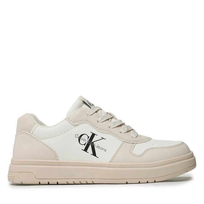 Calvin Klein Jeans Сникърси Calvin Klein Jeans Low Cut Lace-Up Sneaker V3X9-80552-1355 S Beige/Milk A360