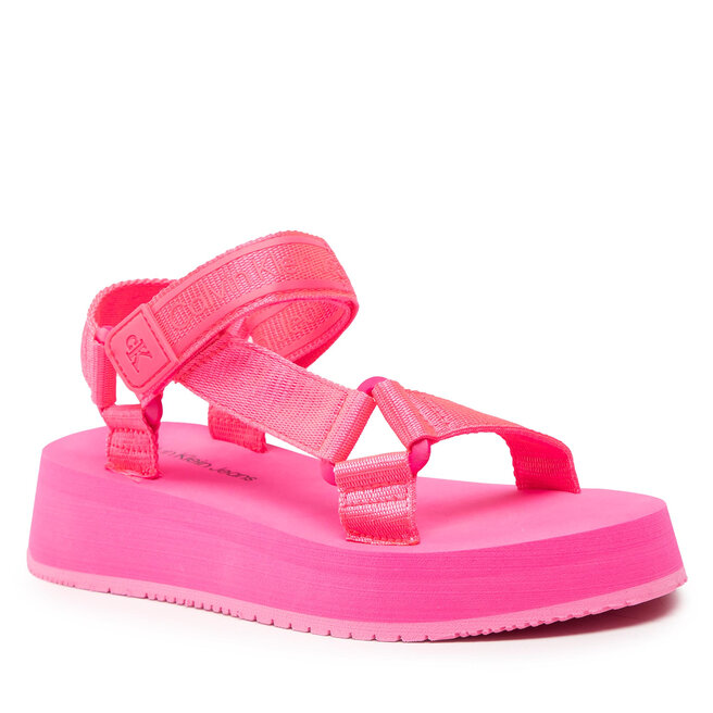 Sandale Calvin Klein Jeans Prefresato Sandal 1 YW0YW00557 Knockout Pink TAC