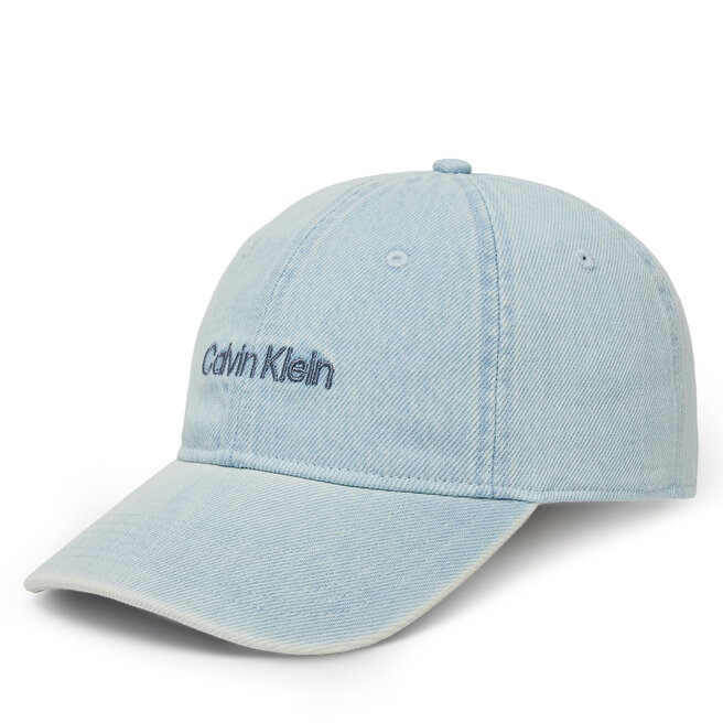 Czapka z daszkiem Calvin Klein Small Monogram - Niebieski