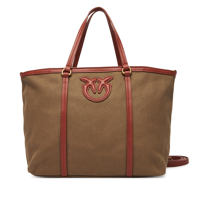 Torebka PINKO Miranda Shopper Classic PE 25 PLTT 104714 - Khaki