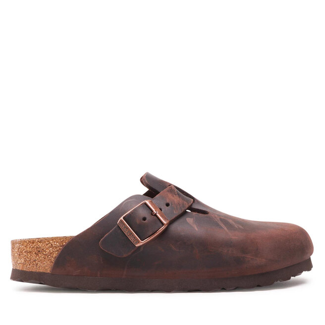 Klapki Birkenstock Boston Bs - Brązowy
