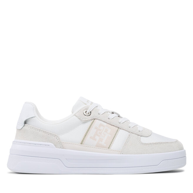 Tommy Hilfiger Sneakers Tommy Hilfiger Basket Sneaker With Webbing FW0FW06950 White YBS
