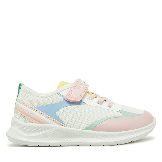 Sneakersy Tommy Hilfiger Low Cut Lace-Up/Velcro Sneaker - S Kolorowy