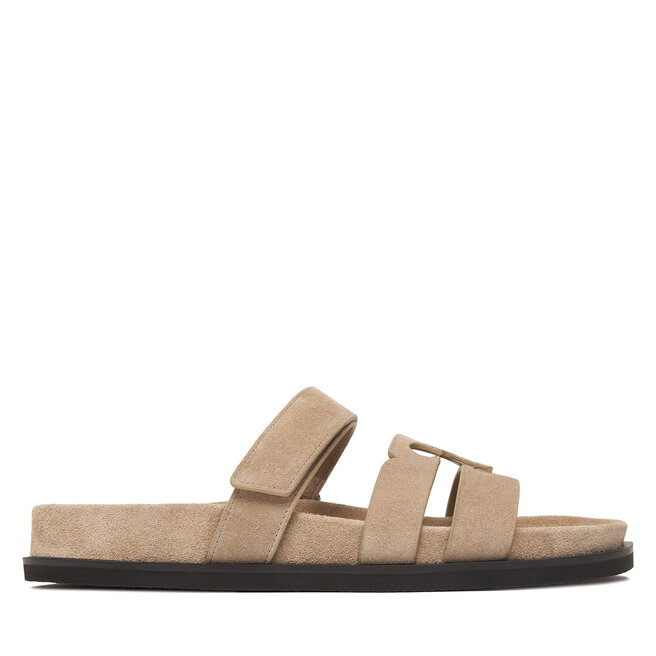 Klapki Tory Burch Ines Sport Slide 163481 Brązowy jasny -