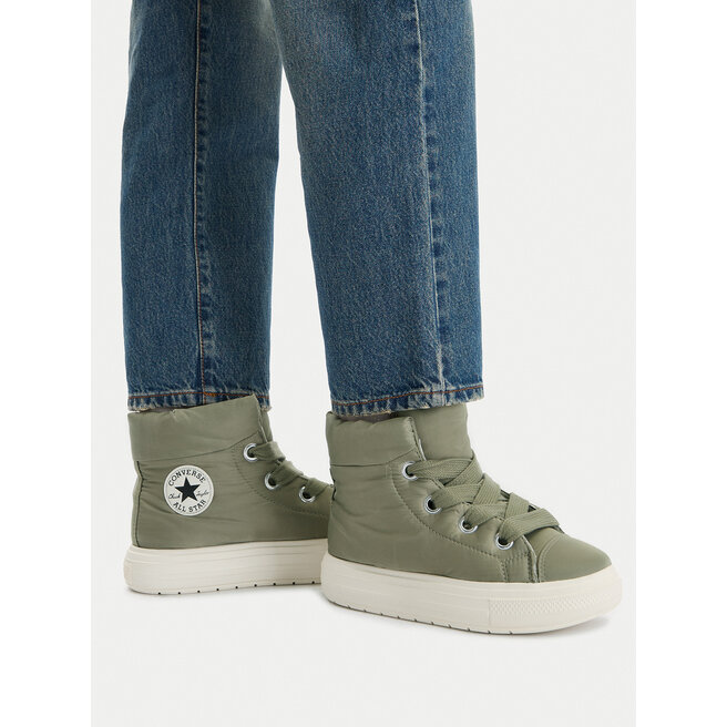 Trzewiki Converse Chuck Taylor All Star Elements Boot High Top A14275C Zielony - kobiece