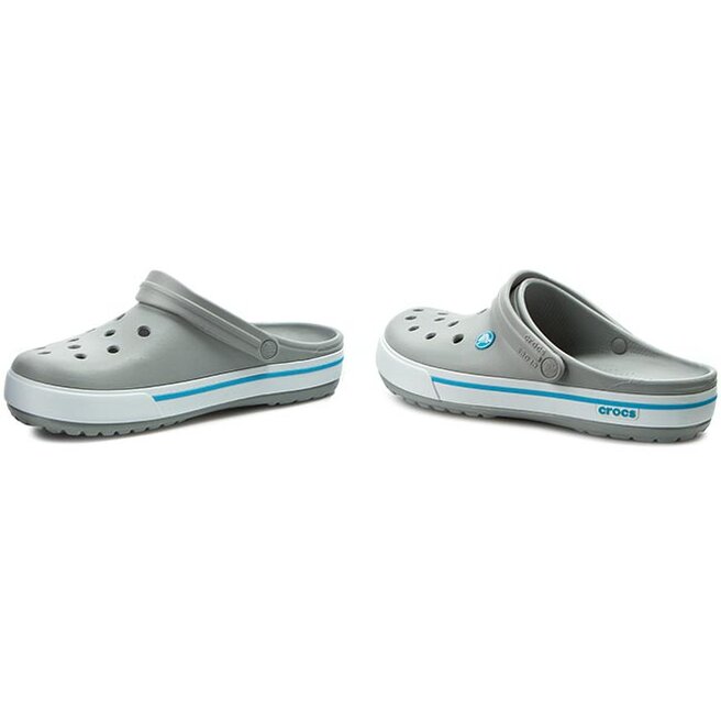 Crocs Crocband 2 5 12836 Light Grey Electric Blue