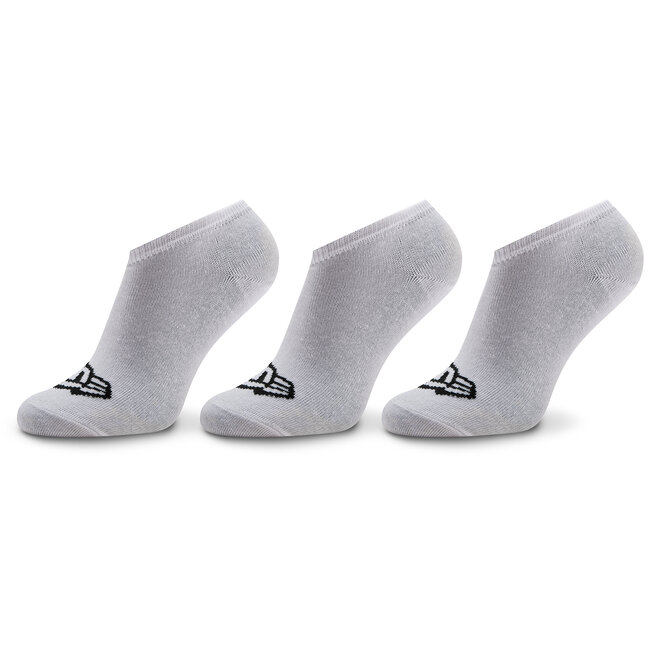 Zestaw 3 par niskich skarpet unisex New Era Flag Sneaker Sock - Biały