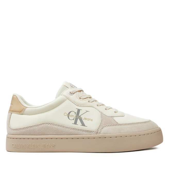 Sneakersy Calvin Klein Jeans Classic Cupsole Low Mix Mtl - Écru