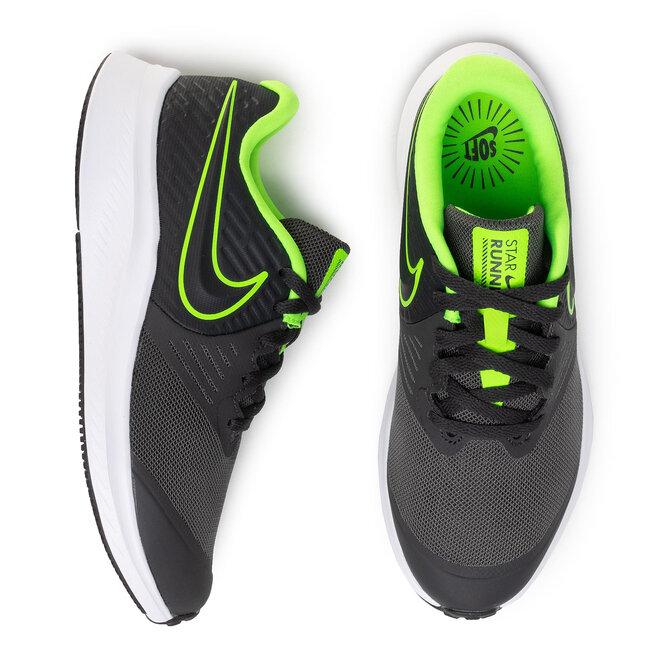 Zapatos Nike 2 (Gs) AQ3542 Anthracite/Electric Green | zapatos.es