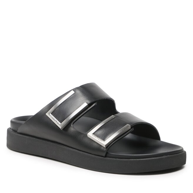 Șlapi Calvin Klein Adj Slide W/Hw HW0HW01477 Black BEH Adj imagine noua gjx.ro