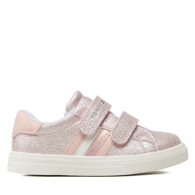 Tommy Hilfiger Sneakers Tommy Hilfiger Stripes Low Cut Velcro Sneaker T1A9-32685-1010 S Pink 302