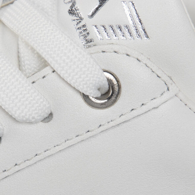 Sneakers EA7 Emporio Armani X8X042 XK074 B975 White/Dark Silver ...