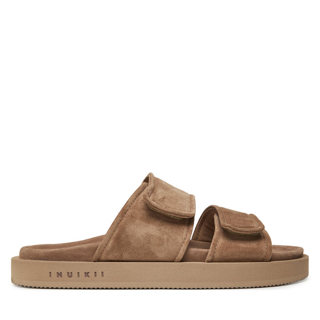 Klapki Inuikii Suede Double Band - Beżowy