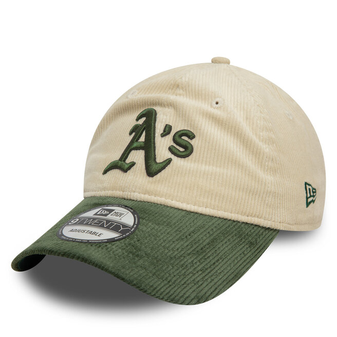 Czapka z daszkiem New Era Oakland Athletics Block Cord 9Twenty - Écru
