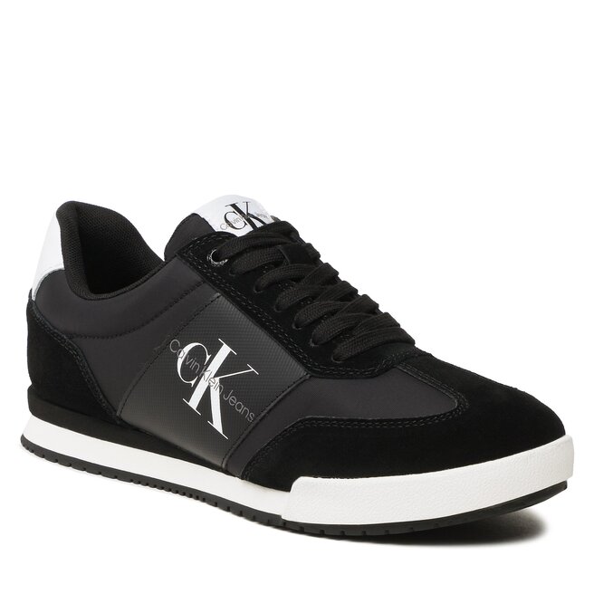 Sneakers Calvin Klein Jeans Low Profile Mono Essential YM0YM00686 Black/White 0GJ 0GJ imagine noua