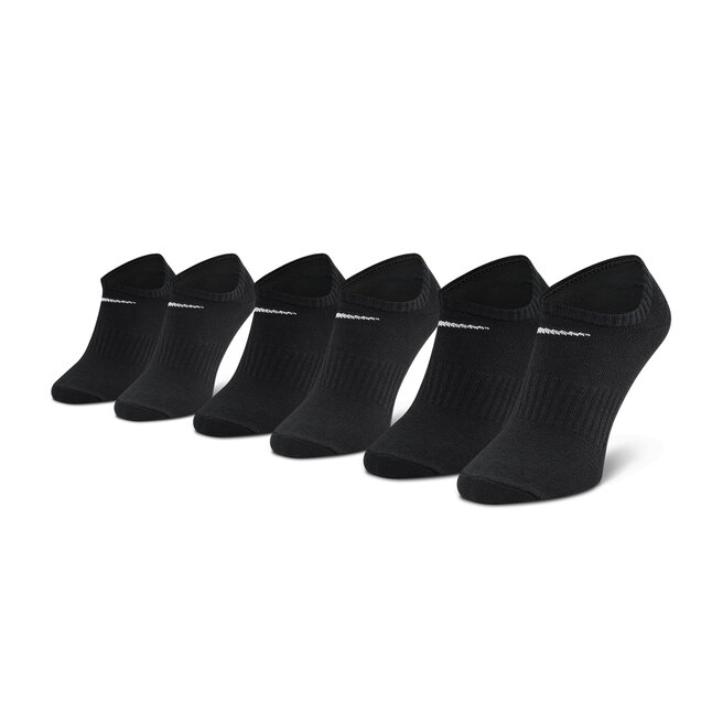 Set de 3 perechi de șosete scurte pentru bărbați Nike SX7678 010 Negru