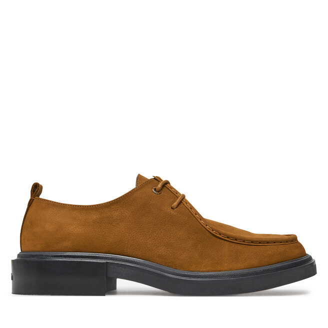 Półbuty Calvin Klein Apron Lace Up Nb - Brązowy