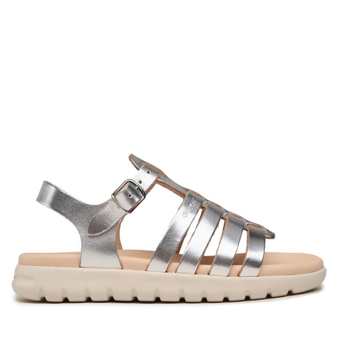 Sandały Geox J Sandal Soleima Gir J35GSB 000CF - S Srebrny