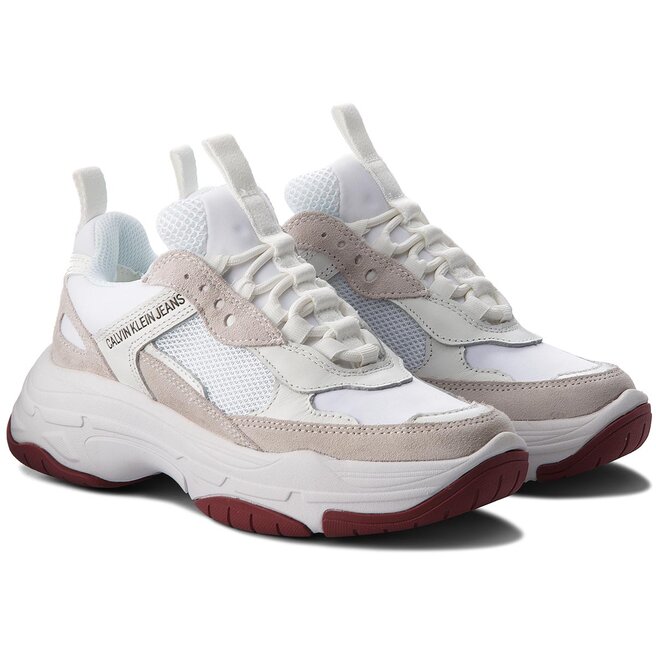 Sneakersy Calvin Klein Jeans Maya R0802 White eobuwie .pl