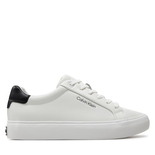 Sneakersy Calvin Klein Vulcanized Lace Up Lth - Biały