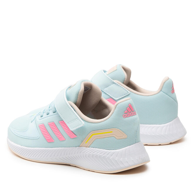 Buty dla dzieci adidas Runfalcon 2.0 C miÄtowo-rÃ³Å¼owe HR1398 á Desportivo