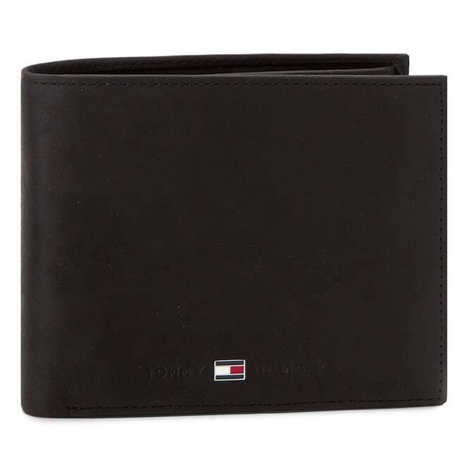 Portfel Tommy Hilfiger Johnson Trifold AM0AM00665 Czarny -