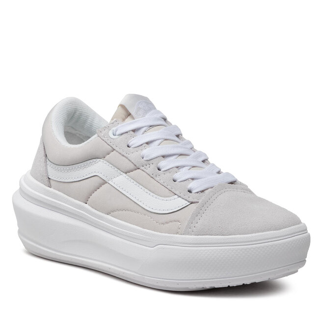Sneakers Vans Old Skool Overt VN0A7Q5ELGX1 Light Grey/White epantofi-Sport-Femei-Lifestyle imagine noua