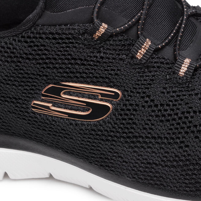 Skechers Pantofi Skechers Leopard Spot 149037/BKRG Black/Rose Gold