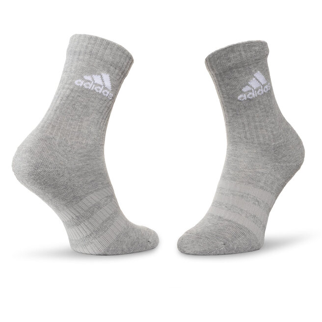 adidas 3 pár uniszex hosszú szárú zokni adidas Cush Crw 3Pp DZ9355 Mgreyh/Mgreyh/Black