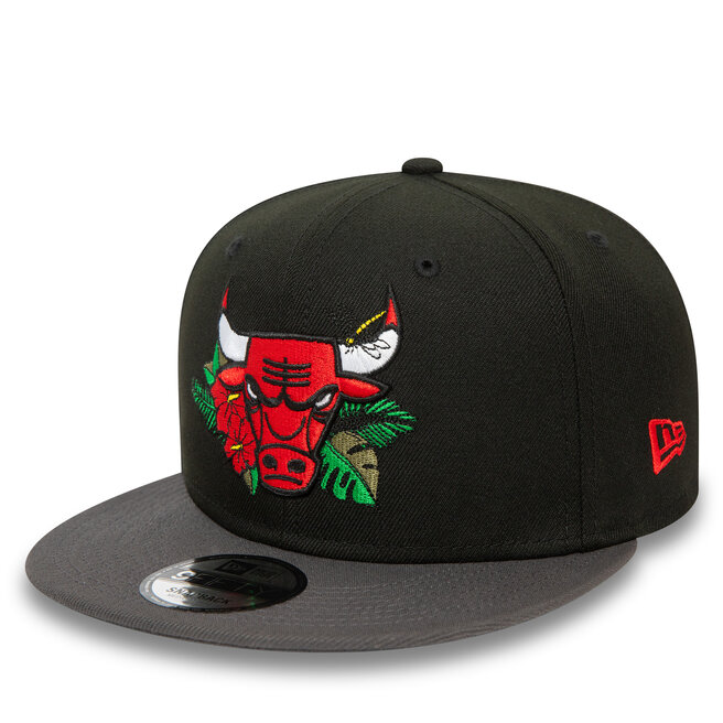Czapka z daszkiem New Era Nba Floral 950 Bulls - Czarny