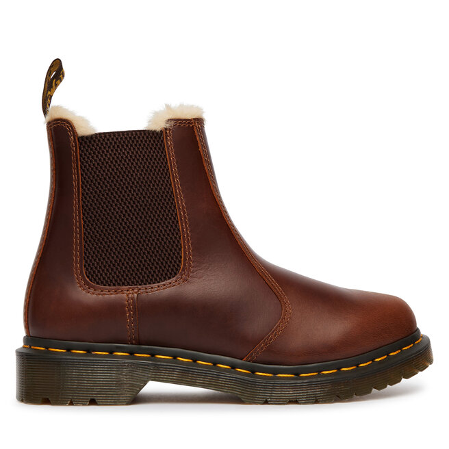 Sztyblety Dr. Martens 2976 Leonore Faux Fur Lined DM23898243 Brązowy