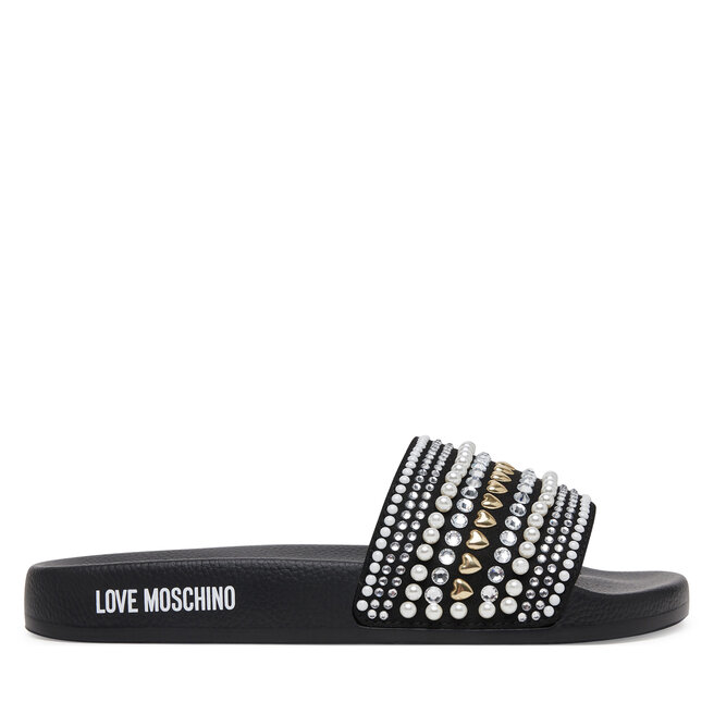 Klapki LOVE MOSCHINO - Czarny