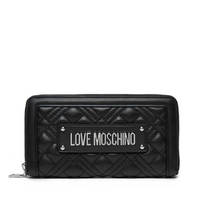 Duży Portfel Damski LOVE MOSCHINO - Czarny