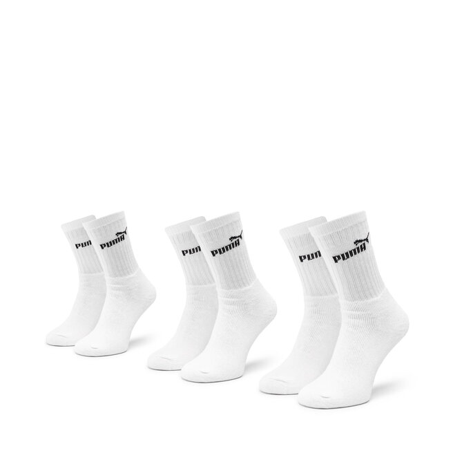 Zestaw 3 par wysokich skarpet unisex Puma 907934 r. - Biały