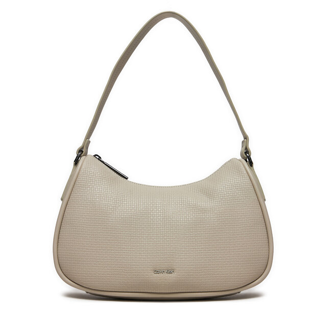 Torebka Calvin Klein Ck Refine Shoulder Bag Braid - Szary