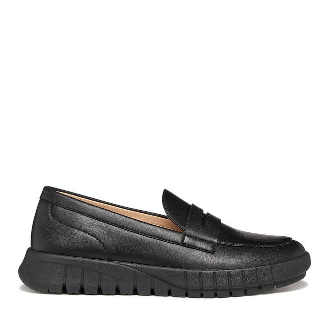 Półbuty Geox D Flextride D659AB 0009B C9999 Czarny - kobiece