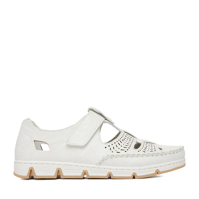 Półbuty Rieker CEO-49958-81 Biały - kobiece