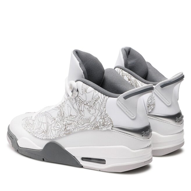 Nike Boty Nike Air Jordan Dub Zero 311046 107 White/Cool Grey