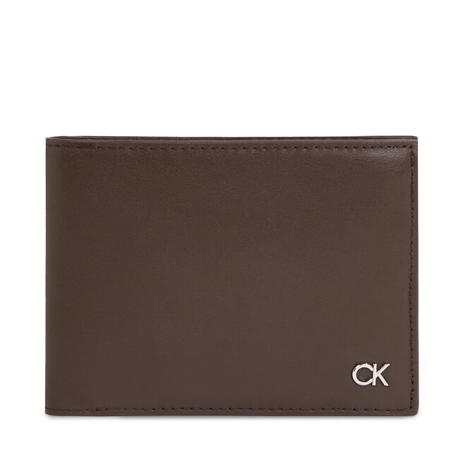 Duży Portfel Męski Calvin Klein Metal Ck - Czarny
