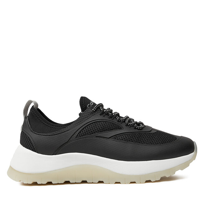 Sneakersy Calvin Klein Runner Lace Up Pearl Mix M - Czarny